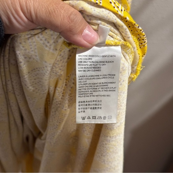 Maeve by Anthropologie Women’s XS Fete Floral Midi V-Neck Cap Sleeve Dress - Picture 4 of 7